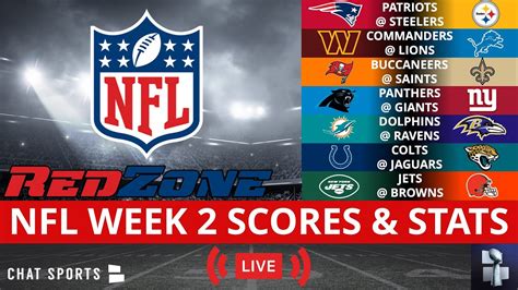 nfl week 2 standings|nfl scores from week 2.